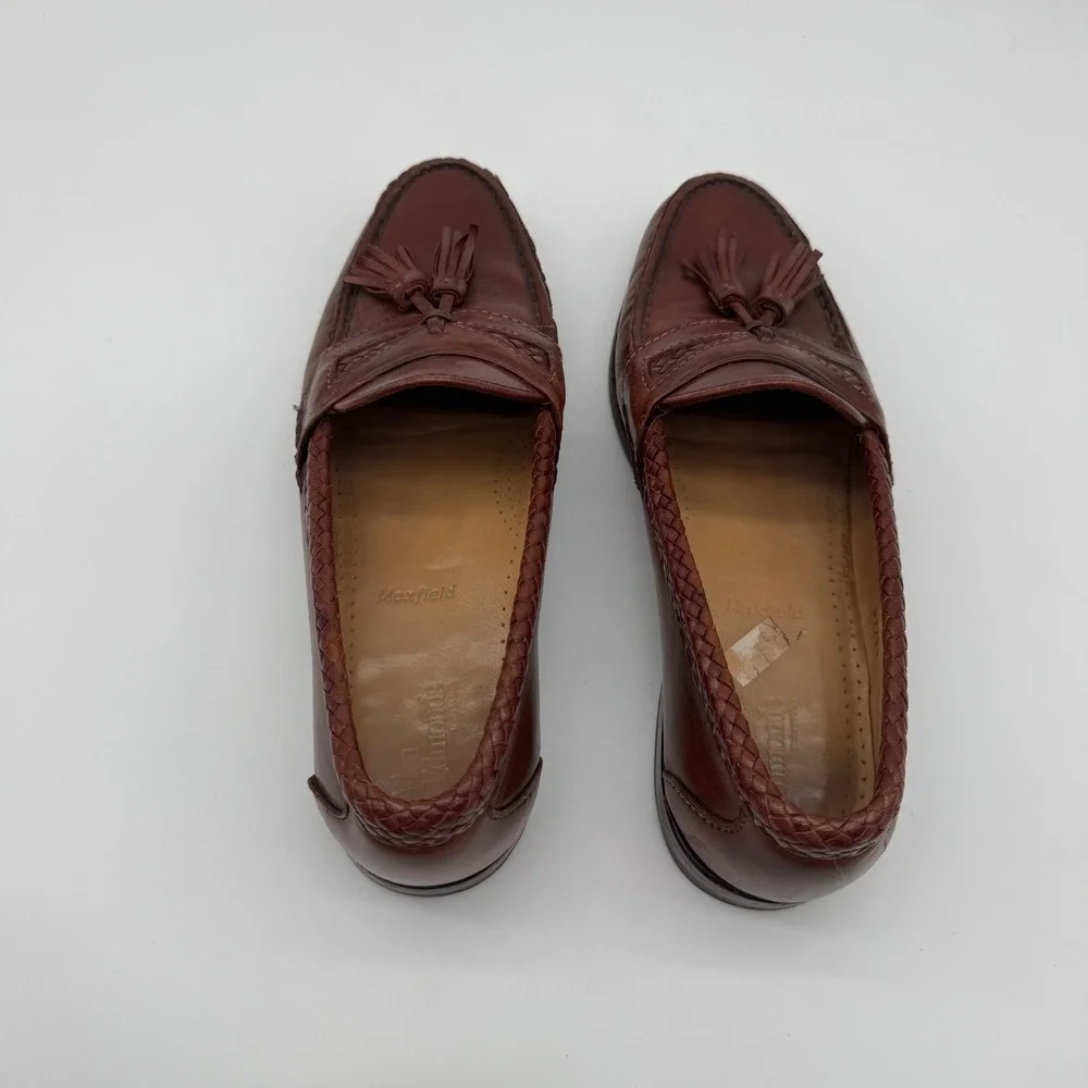 Allen Edmonds Maxfield Tassel Loafers Woven Leather Dress Shoes Slip On Size  9D